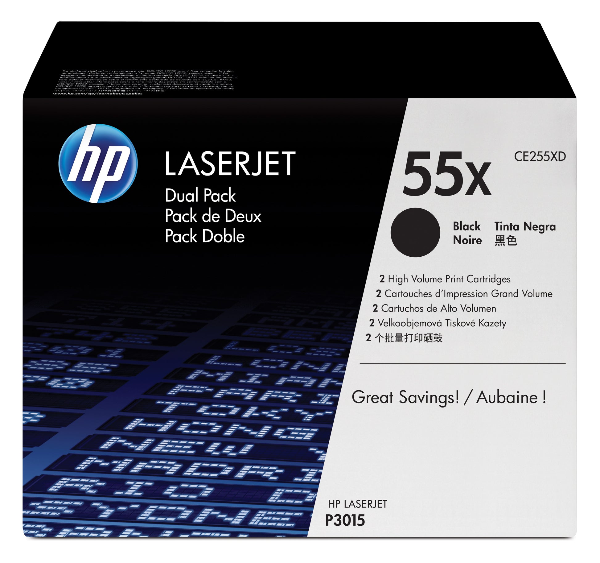 Toner HP LaserJet P3015 Serie CE255XD Black_66398.jpg