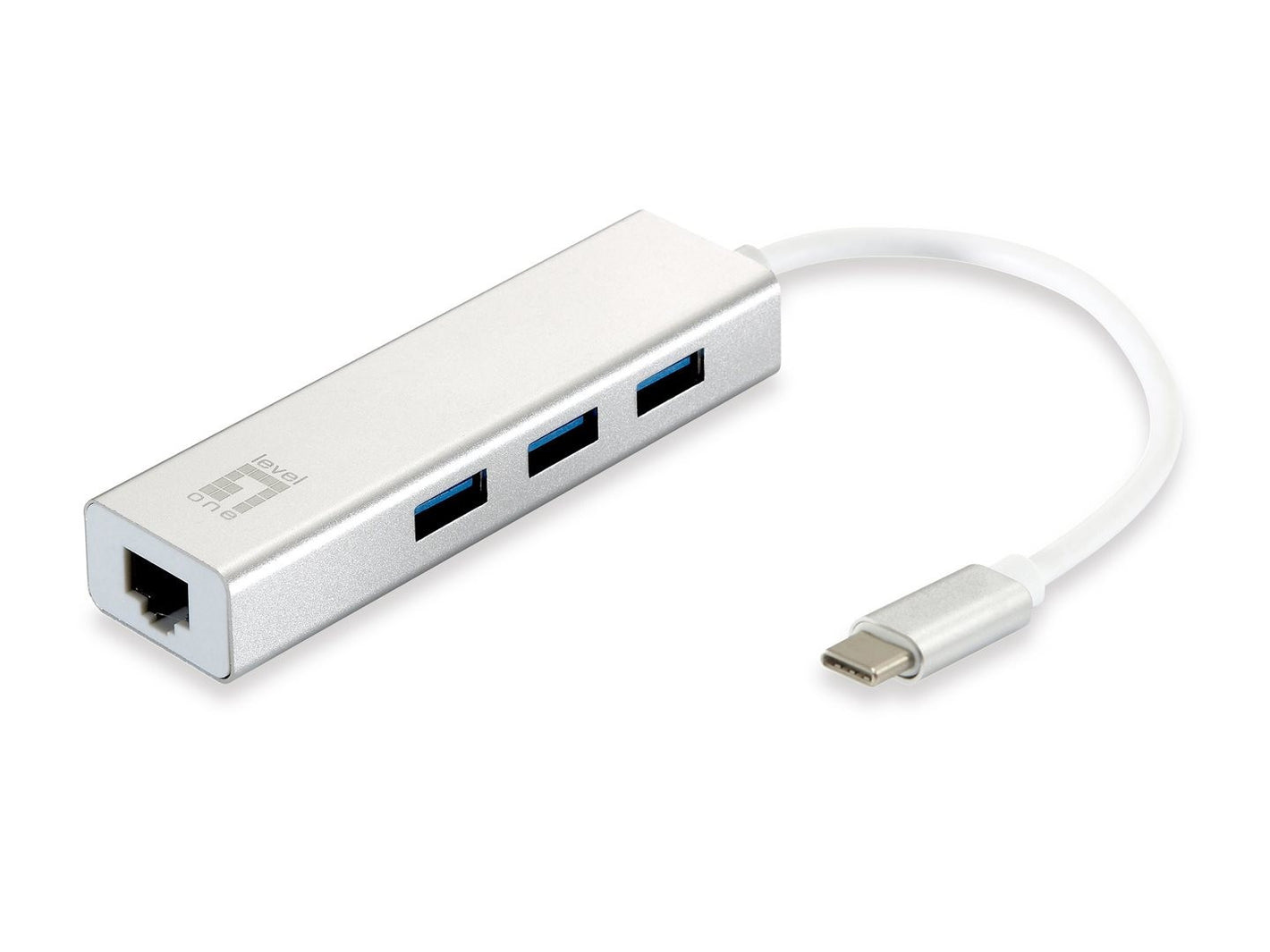YY LevelOne Adapter USB-C - GBit-LAN + USB3.0-Hub_47003.jpg