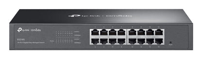 TP-Link Omada ES216G commutateur réseau Géré L2 Gigabit Ethernet (10/100/1000) Noir
