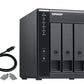 QNAP TR-004 Boîtier de disques de stockage Boîtier disque dur/SSD Noir 2.5/3.5"