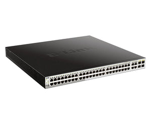 D-Link DGS-1210-52MP commutateur réseau Géré L2 Gigabit Ethernet (10/100/1000) 1U Noir