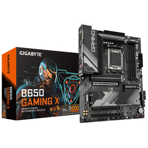 GIGABYTE B650 GAMING X Carte mère - Compatible avec les processeurs AMD Ryzen 9000, VRM numérique 8+2+2 phases, jusqu'à 8000 MHz DDR5, 1xPCIe 5.0 + 2xPCIe 4.0 M.2, LAN 2.5GbE, USB 3.2 Gen 2x2