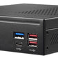 Shuttle Slim PC DH670V2 , S1700, 2x HDMI, 2x DP , 2x 2.5G LAN, 2x COM, 8x USB, 1x 2.5", 2x M.2, fonctionnement permanent 24/7, attaches VESA