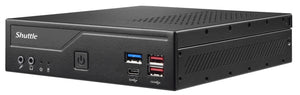 Shuttle Slim PC DH670V2 , S1700, 2x HDMI, 2x DP , 2x 2.5G LAN, 2x COM, 8x USB, 1x 2.5", 2x M.2, fonctionnement permanent 24/7, attaches VESA