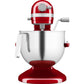 KitchenAid 5KSM70JPXEER mixeur Robot mixer 375 W Rouge, Acier inoxydable