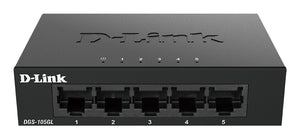 D-Link DGS-105GL/E commutateur réseau Non-géré Gigabit Ethernet (10/100/1000) Noir