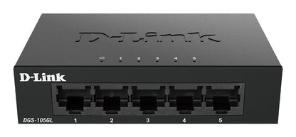 D-Link DGS-105GL/E commutateur réseau Non-géré Gigabit Ethernet (10/100/1000) Noir