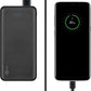 Goobay 40891 banque d'alimentation électrique Lithium Polymère (LiPo) 10000 mAh Noir