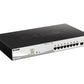 D-Link DGS-1210-10MP Géré L2 Gigabit Ethernet (10/100/1000) Connexion Ethernet, supportant l'alimentation via ce port (PoE) Noir, Gris