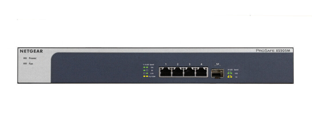 NETGEAR XS505M Non-géré 10G Ethernet (100/1000/10000) Gris, Argent