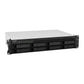 Synology RackStation RS1221+ serveur de stockage NAS Rack (2 U) Ryzen Embedded V1500B 4 Go DDR4 0 To DiskStation Manager Noir