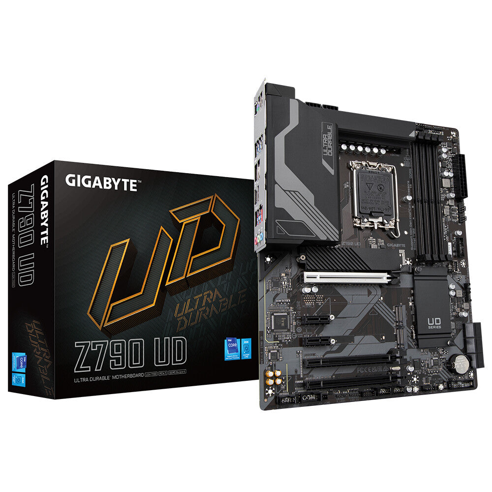 GIGABYTE Z790 UD Carte mère - Compatible avec processeurs Intel Core 14th CPUs, 16+1+１ Phases Digital VRM, up to 7600MHz DDR5 (OC), 3xPCIe 4.0 M.2, 2.5GbE LAN , USB 3.2 Gen 2x2