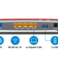 FRITZ! Box 4040 routeur sans fil Gigabit Ethernet Bi-bande (2,4 GHz / 5 GHz) Rouge, Argent