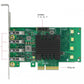 DeLOCK Carte PCI Express x4 vers 4 x externes USB 3.0 Quad Channel - Facteur de forme à profil bas