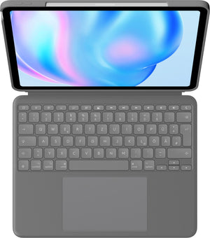 Logitech Combo Touch QWERTZ Allemand Smart Connector Gris