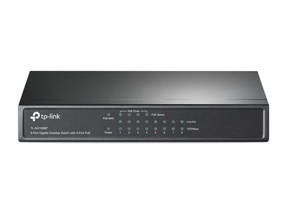 TP-Link TL-SG1008P commutateur réseau Non-géré Gigabit Ethernet (10/100/1000) Connexion Ethernet, supportant l'alimentation via ce port (PoE) Noisettes