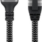 Goobay 70696 changeur de genre de câble USB C RJ-45 Noir, Argent