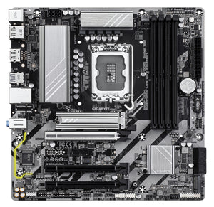 GIGABYTE B860M DS3H Carte mère - Processeurs Intel Core Ultra, VRM 5+1+2+1 phases, jusqu'à 9066MHz DDR5, 1xPCIe 5.0 + 1xPCIe 4.0 M.2, LAN 2,5 GbE, USB 3.2 Gen 2