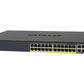 NETGEAR M4300-28G-PoE+ Géré L2/L3/L4 10G Ethernet (100/1000/10000) Connexion Ethernet, supportant l'alimentation via ce port (PoE) 1U Noir