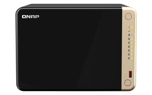 QNAP TS-664 NAS Tower Intel® Celeron® N5095 8 Go DDR4 0 To QNAP QTS Noir, Bronze