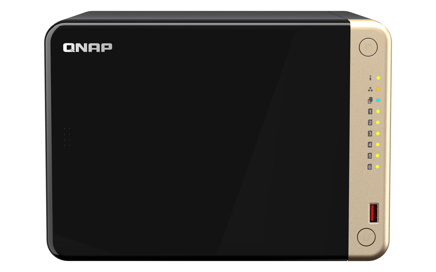 QNAP TS-664 NAS Tower Intel® Celeron® N5095 8 Go DDR4 0 To QNAP QTS Noir, Bronze