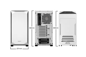 be quiet! Pure Base 500 blanc | Boîtier PC, Mini ATX / Micro ATX / ATX, 2 ventilateurs Pure Wings 2 140 mm