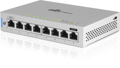 Ubiquiti UniFi Switch 8 Géré Gigabit Ethernet (10/100/1000) Connexion Ethernet, supportant l'alimentation via ce port (PoE) Gris