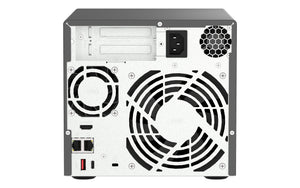QNAP TVS-H474 NAS Tower Intel® Pentium® G7400 8 Go DDR4 0 To QuTS hero Noir