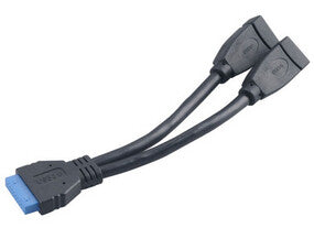 Akasa AK-CBUB09-15BK câble USB 2 x USB A Noir