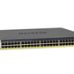 NETGEAR M4300-52G-PoE+ 550W PSU Géré L2/L3/L4 Gigabit Ethernet (10/100/1000) Connexion Ethernet, supportant l'alimentation via ce port (PoE) 1U Noir