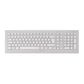 CHERRY DW 8000 clavier Souris incluse Universel RF sans fil QWERTY Anglais américain Argent, Blanc