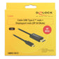 DeLOCK 85257 câble vidéo et adaptateur 3 m USB Type-C DisplayPort Noir