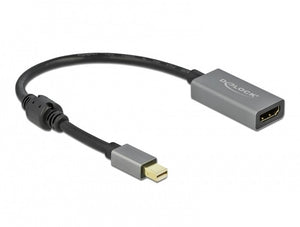 DeLOCK Adaptateur actif mini DisplayPort 1.4 à HDMI 4K 60 Hz (HDR)