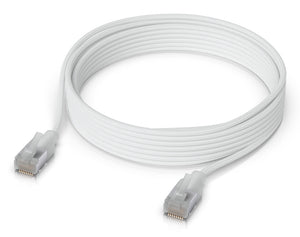 Ubiquiti UACC-Cable-Patch-EL-C6A-5M-W câble de réseau Translucide, Blanc Cat6a