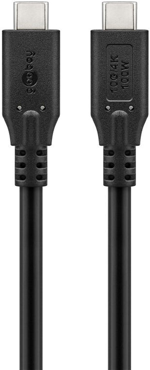 Goobay 74200 câble USB USB 3.2 Gen 1 (3.1 Gen 1) 1 m USB C Noir
