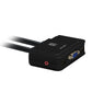 LevelOne KVM-0223 commutateur écran, clavier et souris Noir