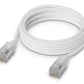 Ubiquiti UACC-Cable-Patch-EL-C6A-2M-W câble de réseau Translucide, Blanc Cat6a
