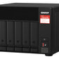 QNAP TVS-675 NAS Tower ZhaoXin KaiXian KX-6000 KX-U6580 8 Go DDR4 0 To QuTS hero Noir