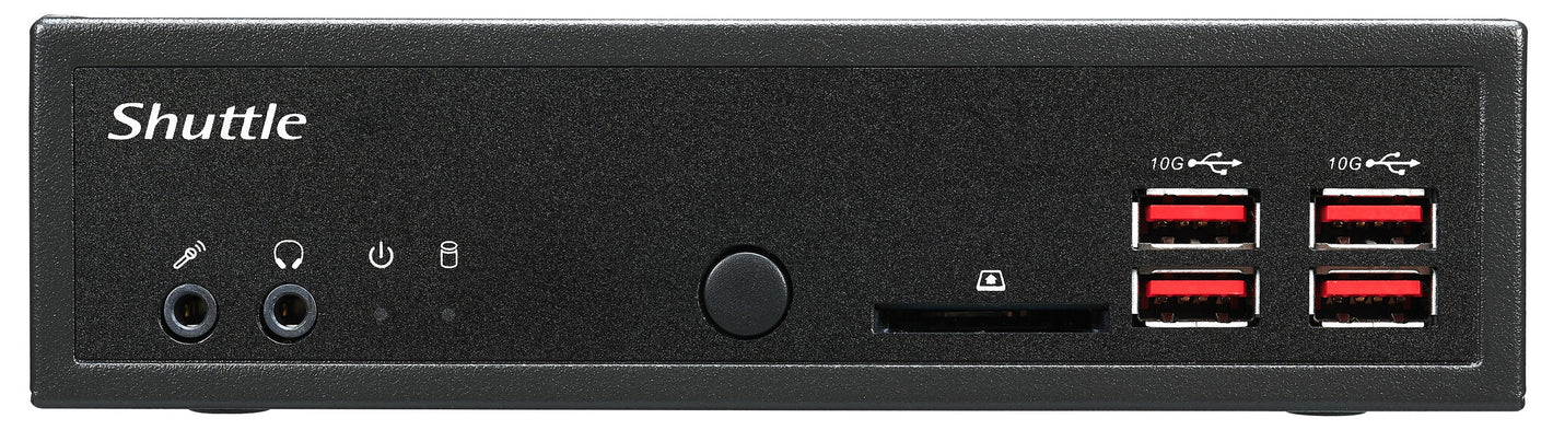 Shuttle XPC slim Barebone DH32U5, Intel i5-1135G7, 4x HDMI 2.0b 2x LAN, 2x COM, incl. VESA , fonctionnement permanent 24/7