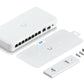 Ubiquiti UniFi Flex 2.5G PoE Géré L2 2.5G Ethernet (100/1000/2500) Connexion Ethernet, supportant l'alimentation via ce port (PoE) Montage sur le bureau ou sur le mur Blanc