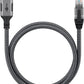 Goobay 70698 changeur de genre de câble USB C RJ-45 Noir, Argent