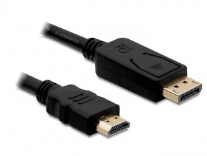 DeLOCK Cable Displayport > HDMI m/m 2m Noir