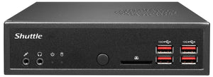 Shuttle XPC slim Barebone DH32U5, Intel i5-1135G7, 4x HDMI 2.0b 2x LAN, 2x COM, incl. VESA , fonctionnement permanent 24/7