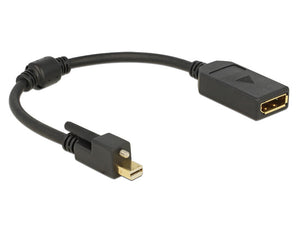 DeLOCK 62638 câble DisplayPort 0,25 m Mini DisplayPort Noir