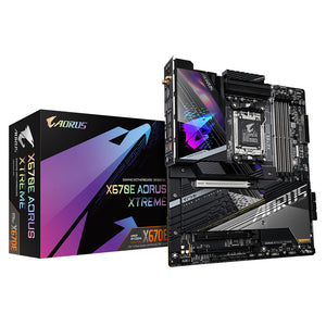 GIGABYTE X670E AORUS XTREME Carte mère - Compatible avec AMD 9000 Series CPUs, 18+2+2 Phases Digital VRM, up to 8000MHz DDR5 (OC), 4xPCIe 5.0 M.2, Wi-Fi 6E, 10GbE LAN, USB 3.2 Gen 2x2