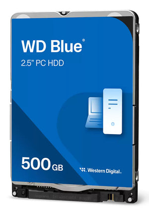 Western Digital Blue WD5000LP disque dur 500 Go 5400 tr/min 128 Mo 2.5" Série ATA III
