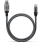 Goobay 70692 changeur de genre de câble USB A RJ-45 Noir, Argent