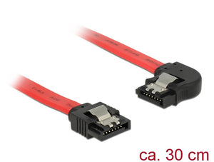 DeLOCK 83963 câble SATA 0,3 m SATA 7-pin Noir, Rouge