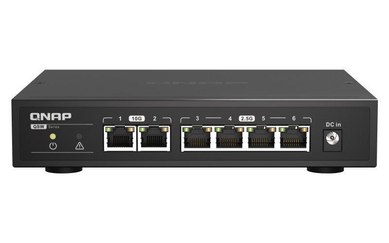 QNAP QSW-2104-2T commutateur réseau Non-géré 2.5G Ethernet (100/1000/2500) Noir