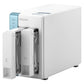 QNAP TS-231P3 NAS Tower Annapurna Labs Alpine AL-214 4 Go DDR3 0 To QNAP QTS Turquoise, Blanc